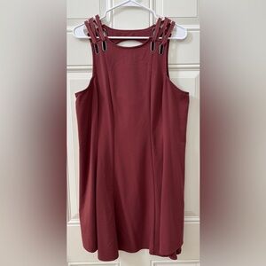 Free People Brick Red Sheath Halter Above the Knee Dress Size Large Sleeveless